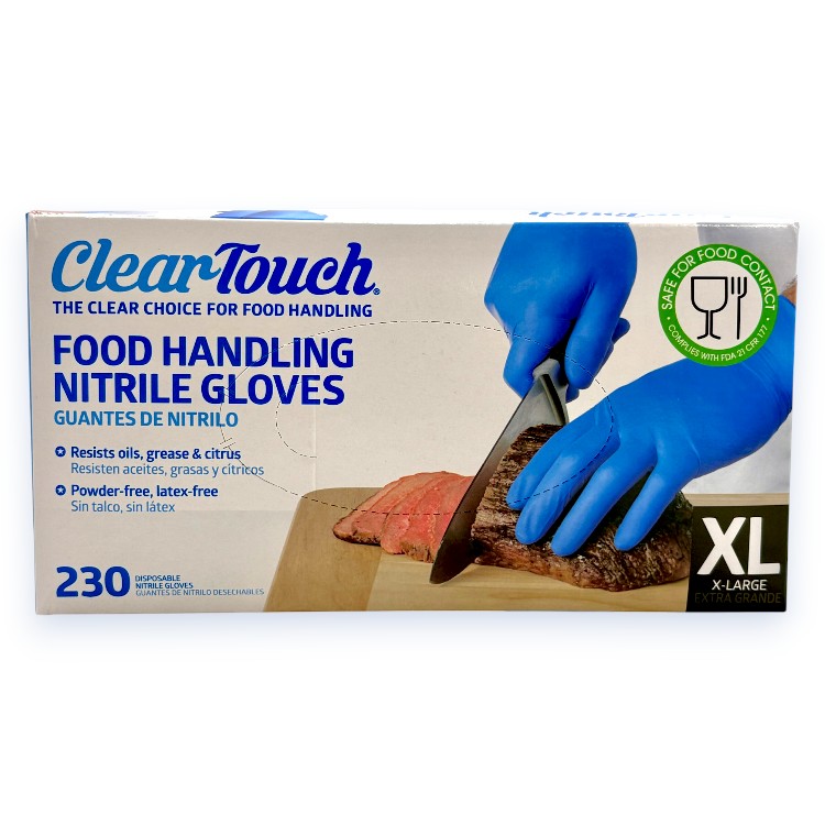 Warehouse in Atlanta C Store - CLEAR TOUCH HOUSEHOLD GLOVES NITRILE 250CTBX EXTRA LARGE17472545217942025 05 14 20 28 40ZDtan 