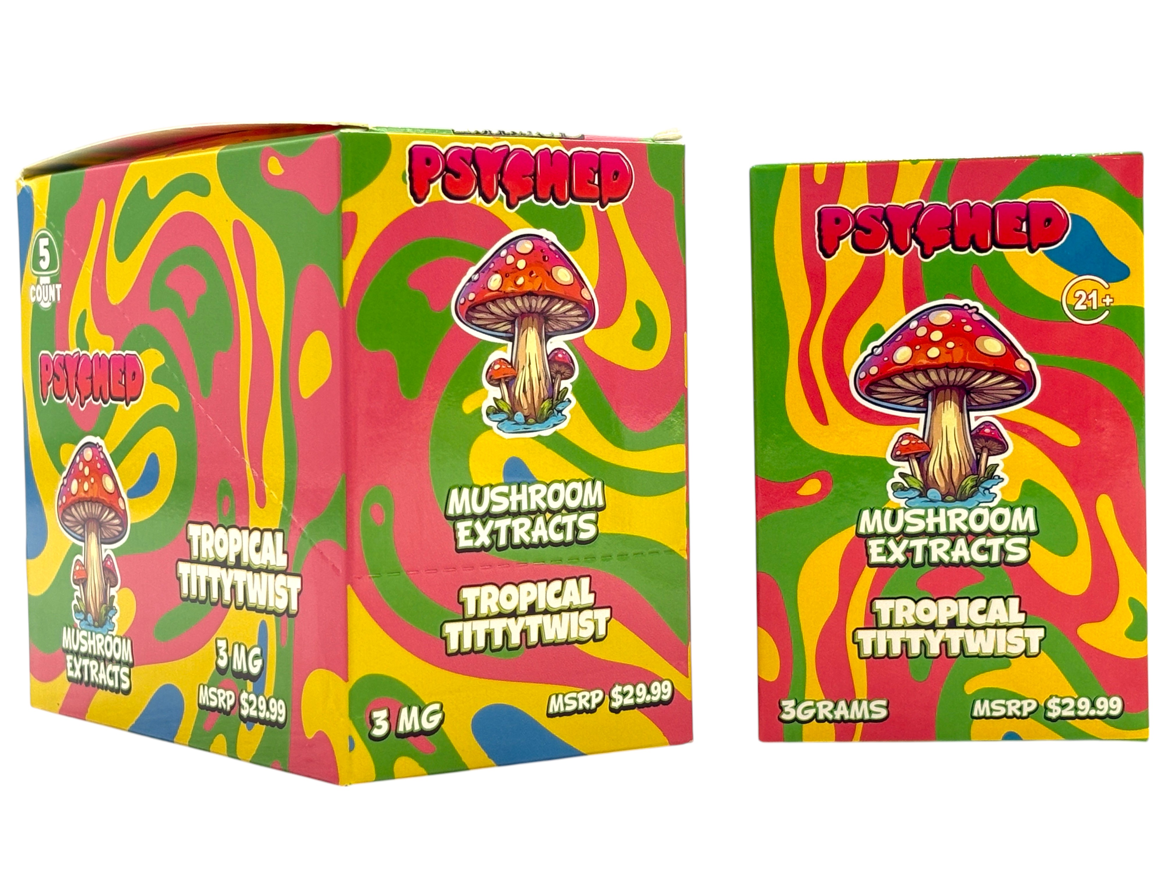elf bar vape uk PSYCHED Mushroom Vape – 3000mg Disposable – Single Unit main image 1