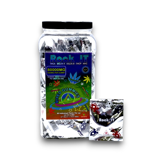 Rock IT Gummies THCA+D9+D8+THCP+HHC 1000MG