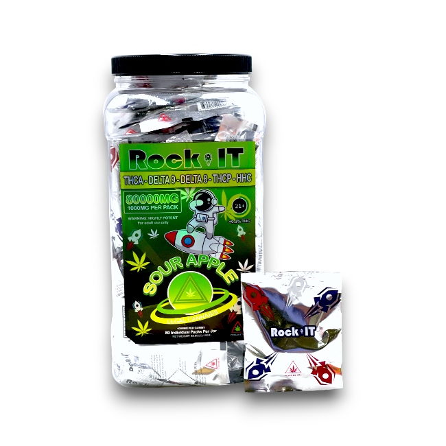 Rock IT Gummies THCA+D9+D8+THCP+HHC 1000MG