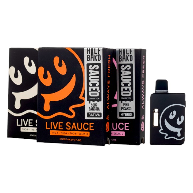 HALF BAK'D Delta Disposable Vape - Live Sauce | 101distributorsga