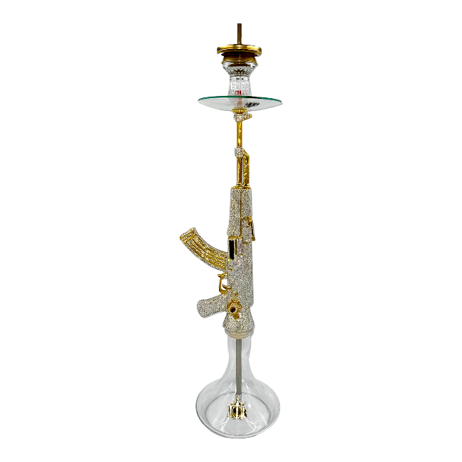 MOB | HOOKAH | AK47 - 34" SWAROVSKI  | Gold product image