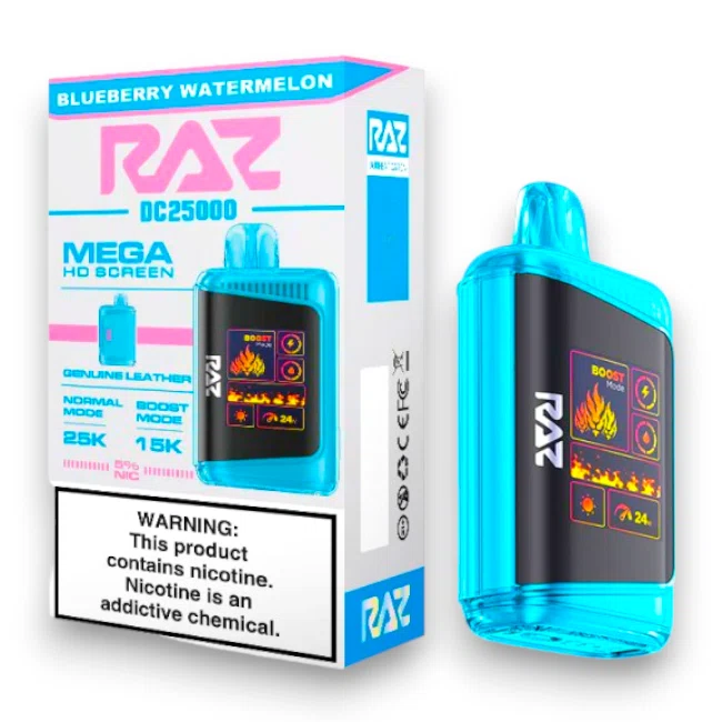 RAZ - DC25000 - NICOTINE - DISPOSABLE VAPE - 5% - 5CT/BX