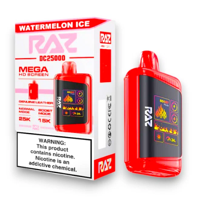 RAZ - DC25000 - NICOTINE - DISPOSABLE VAPE - 5% - 5CT/BX