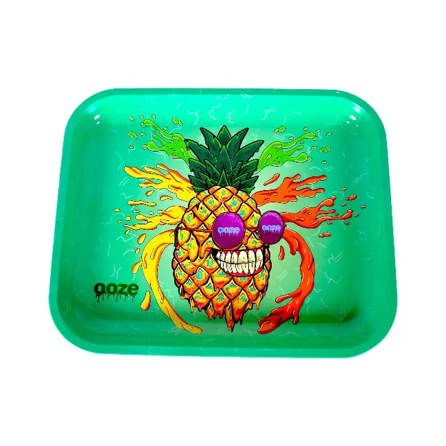 OOZE ROLLING TRAY | METAL - MR. PINEAPPLE - LARGE product image
