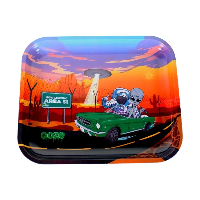 OOZE ROLLING TRAY | METAL - SPACE RACE -LARGE product image