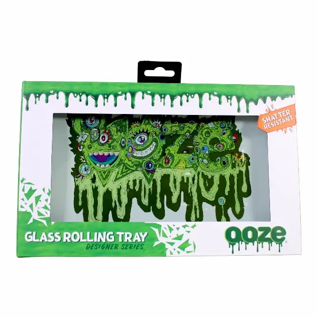 OOZE ROLLING TRAY | SHATTER RESISTANT GLASS - OOZEMOSIS - MEDIUM product image