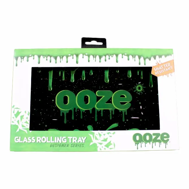 OOZE ROLLING TRAY | SHATTER RESISTANT GLASS - OOZE LOGO - MEDIUM product image
