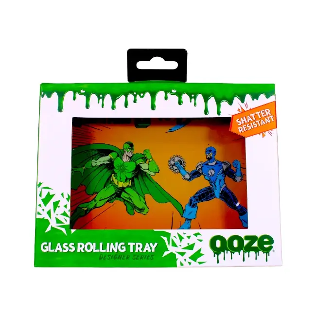 OOZE ROLLING TRAY | SHATTER RESISTANT GLASS - FIGHT - SMALL product image