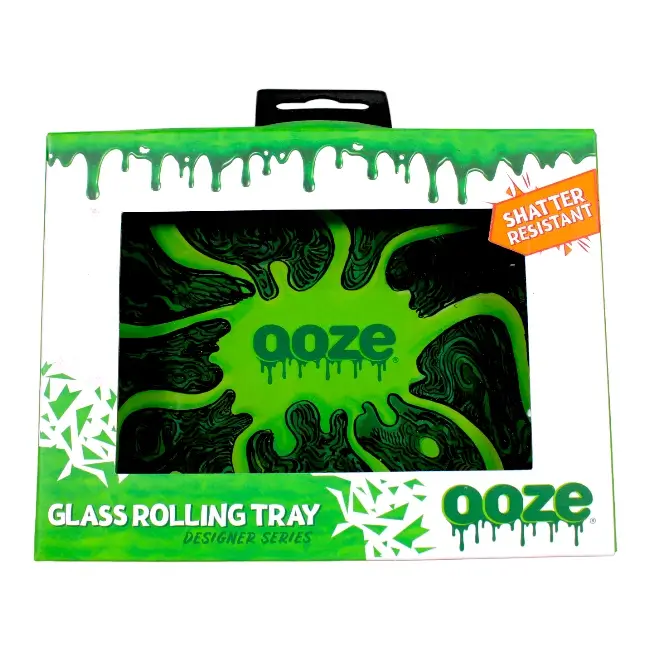 OOZE ROLLING TRAY | SHATTER RESISTANT GLASS - ABYSS - SMALL product image