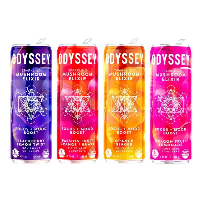 ODYSSEY | ENERGY DRINK - MUSHROOM ELIXIR - 12OZ - 12PK/CS- VARIETY product image
