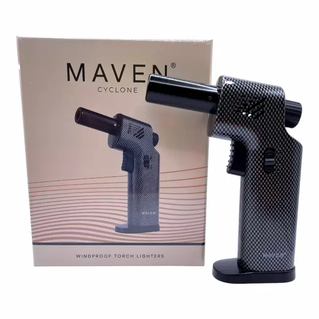 MAVEN | SMOKING ACC | TORCH LIGHTER | 1 CT | CYCLONE | CARBON FIBER product image