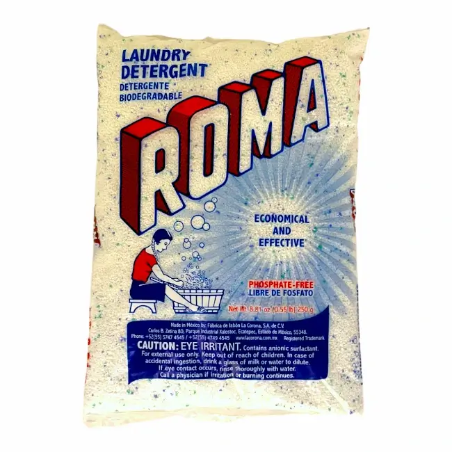 ROMA HOUSEHOLD POWDER LAUNDRY DETERGENT 250GM/PK