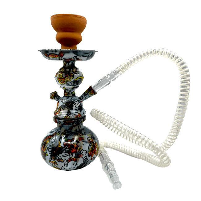 ZEBRA SMOKE | HOOKAH | 11" | 1 CT | ED MORDY PUMPKIN | MULTI WHITE product image