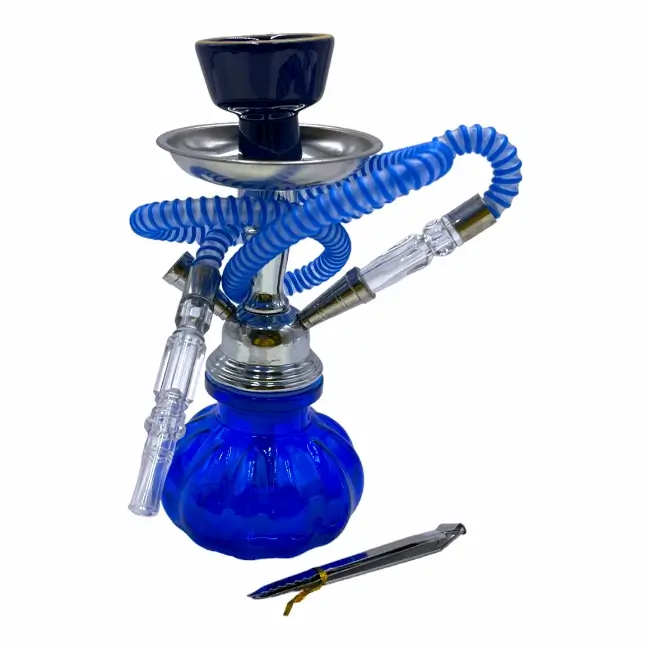 BADSHAH | HOOKAH KIT | PUMPKIN | 2 HOSE | 1 CT | BLUE product image