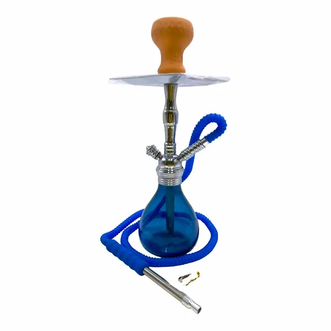 HOOKAH | ELITE- BADSHAH HOOKAH - BLISS - 1 HOSE - (17 INCH) - DARK BLUE | '813276020449 product image