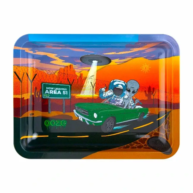 OOZE ROLLING TRAY | METAL - SPACE RACE -MEDIUM product image