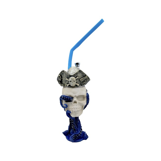 NBC | SMOKING ACC | CLAY PIPE | 9 " | 1 CT | SKULL product image